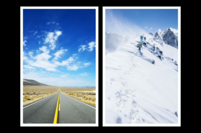 In the image below are two paths. You’ll need to decide which is the right one for you. One is a wide-open highway going downhill into the horizon. Strap on your seat belt and hit the gas! The other is a forbidding mountain path into icy crags and blistering winds. Strap on your crampons and hope that a storm doesn’t blow in. If I told you your dreams lay down either path, only an alpinist with a Red Bull sponsorship chooses the mountain route. Virtually everyone prefers speed and comfort over frostbite and misery. It’s a no-brainer.